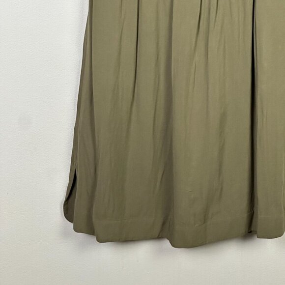 Burberry Brit Military Shirt Dress Olive Green - Picture 5 of 10